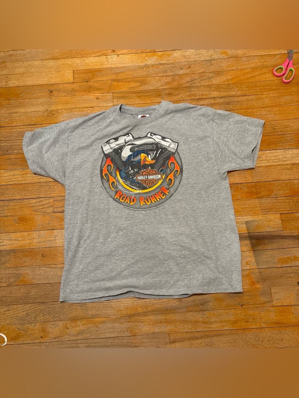 Harley-Davidson Gray Road Runner Engine Graphic Tee - Men's